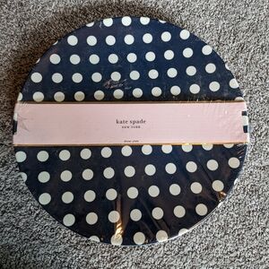 Kate Spade New York Melamine Accent Plate, Navy w/ Dots - Set of 2